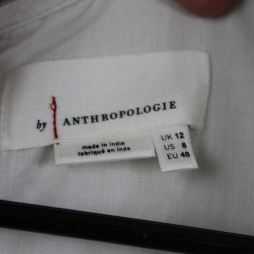 Anthropologie White and Gray Maxi Dress - Picture 8 of 14